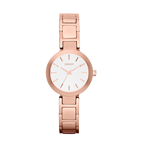 DKNY Damen og Quarz Uhr mit Edelstahl Armband NY2400