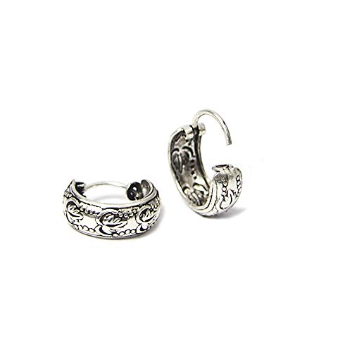 Creolen Ohrringe Sterling Silber 925 für Damen und Girls Breit =6.0 mm (Durchmesser = 16.00 mm)