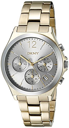 DKNY Damen og Quarz Uhr mit Edelstahl Armband NY2452