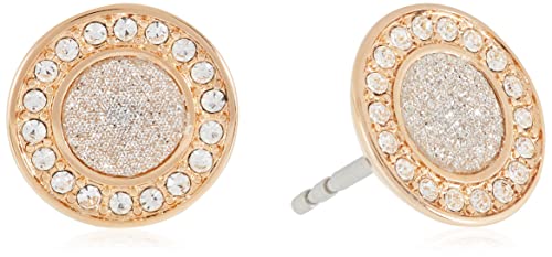 Fossil Ohrringe Für Frauen Klassiker, Durchmesser: 10,2mm; Breite: 2mm Rose Gold Edelstahl-Ohrringe, JF03263791
